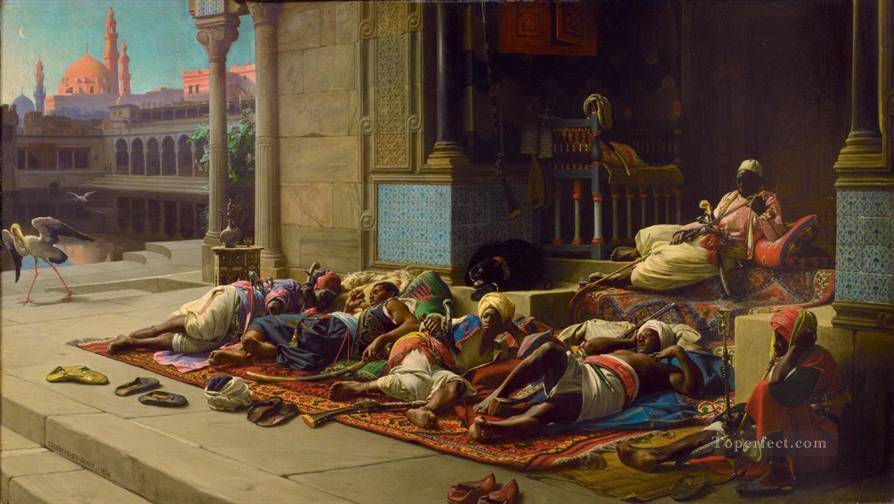 La porte du serail souvenir Jean Jules Antoine Lecomte du Nouy Realismo orientalista Pintura al óleo